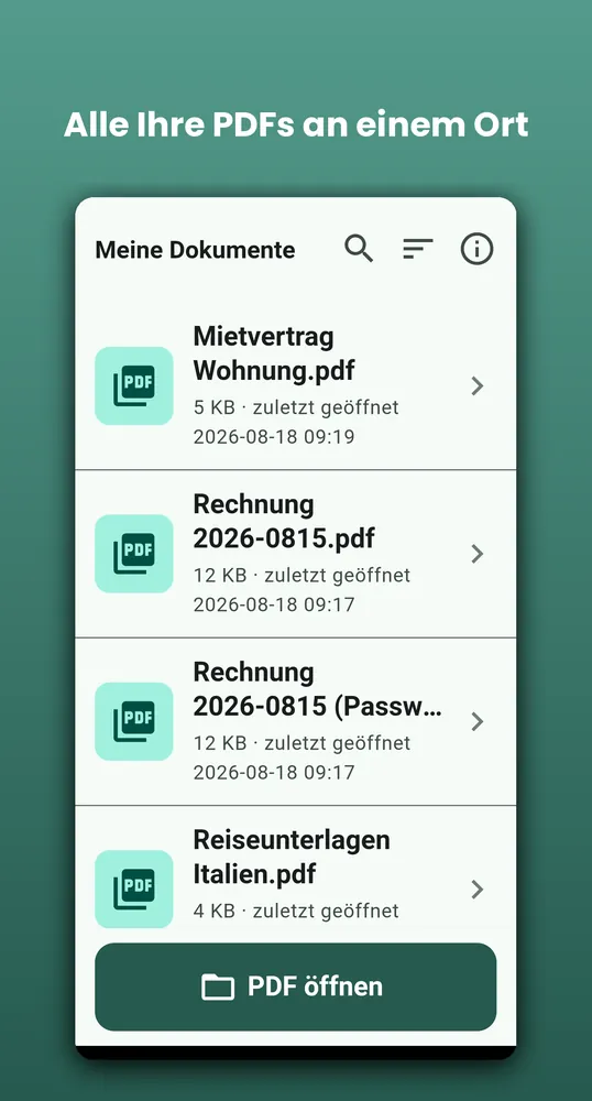 PDF Reader auf Android: Alle PDFs an einem Ort
