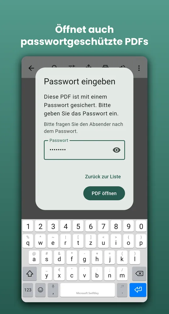 PDF Reader auf Android: Passwortgeschützte PDFs öffnen