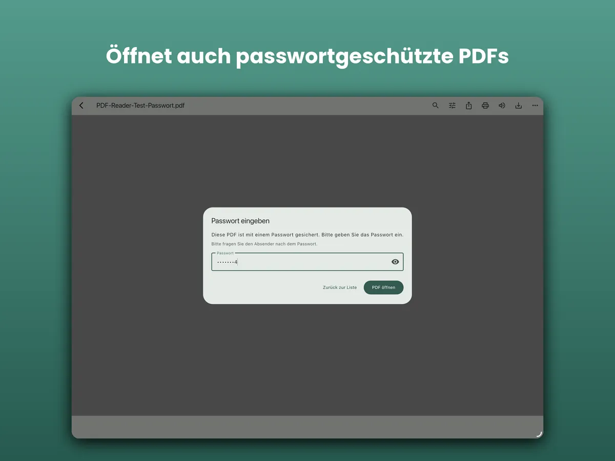PDF Reader auf iPad: Passwortgeschützte PDFs öffnen