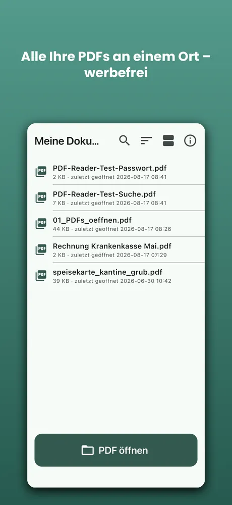 PDF Reader auf iPhone: Alle PDFs an einem Ort – werbefrei