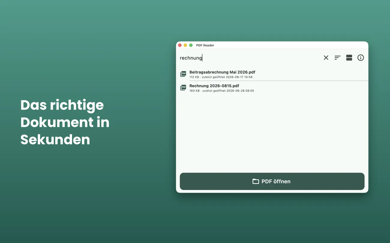 PDF Reader auf Mac: Das richtige Dokument in Sekunden